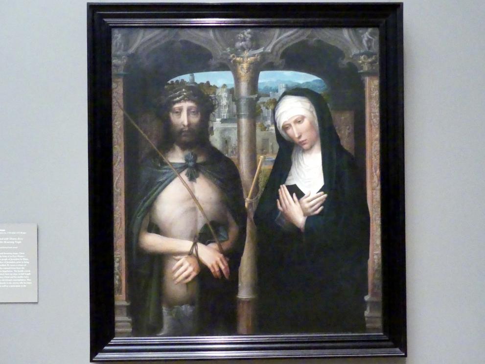 Adriaen Isenbrant (1512–1537), Christus als Schmerzensmann und schmerzhafte Muttergottes, New York, Metropolitan Museum of Art (Met), Saal 639, um 1530–1540