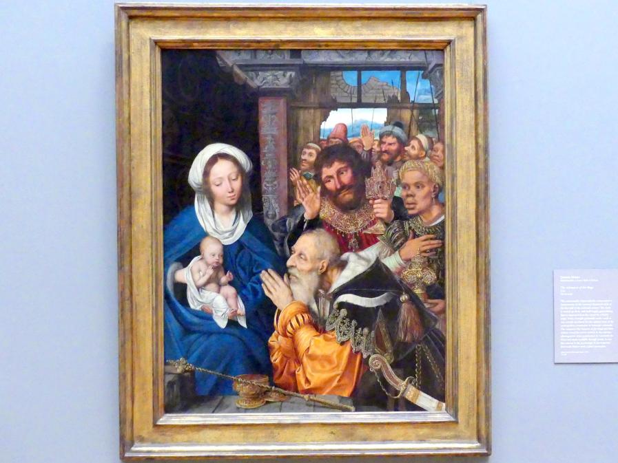 Quinten Massys (1514–1530), Anbetung der Könige, New York, Metropolitan Museum of Art (Met), Saal 639, 1526, Bild 1/2