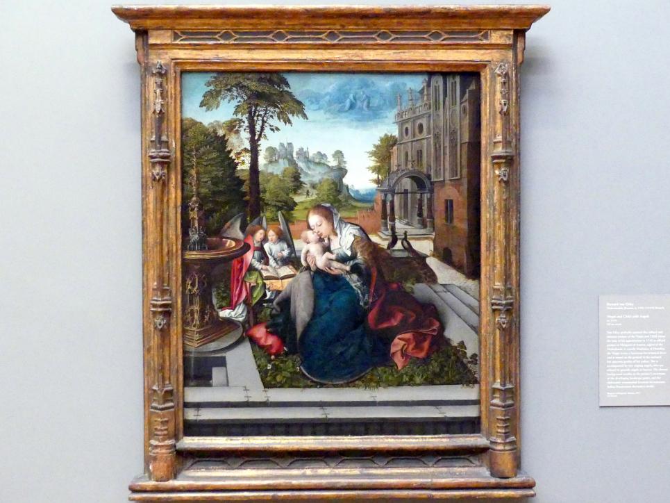 Bernard van Orley (1515–1530), Maria und Kind mit Engeln, New York, Metropolitan Museum of Art (Met), Saal 639, um 1518, Bild 1/2