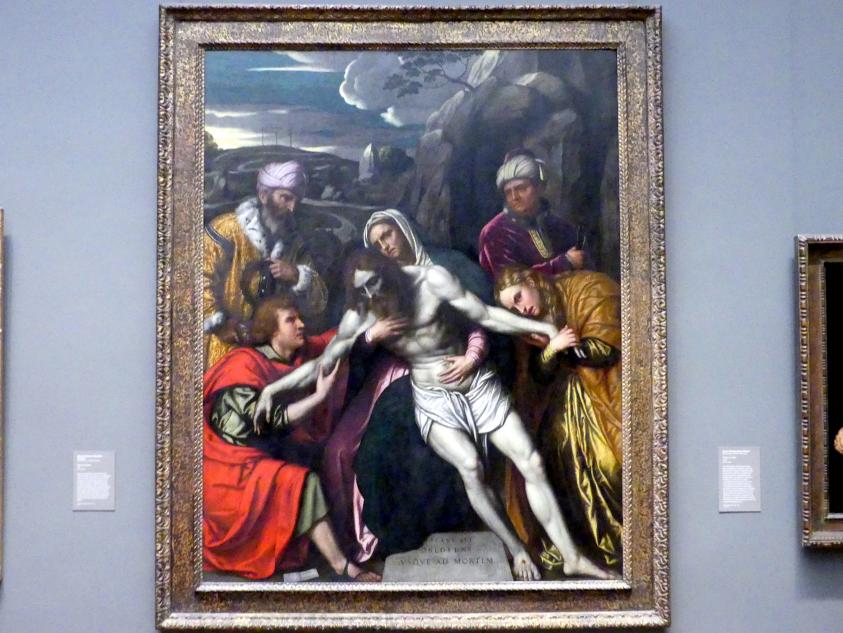 Alessandro Bonvicino (Moretto) (1517–1554), Grablegung Christi, New York, Metropolitan Museum of Art (Met), Saal 638, 1554, Bild 1/2