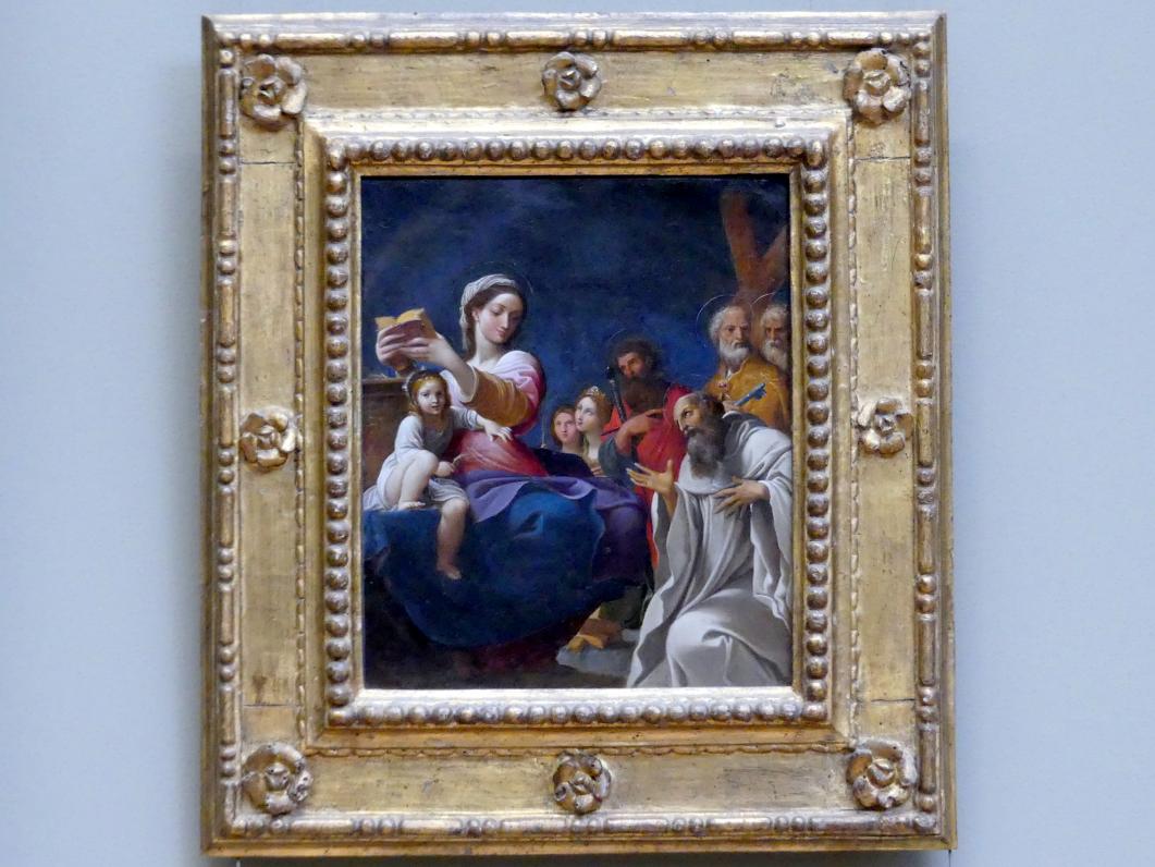 Ludovico Carracci (1582–1617), Maria mit Kind und Heiligen, New York, Metropolitan Museum of Art (Met), Saal 637, 1607, Bild 1/2