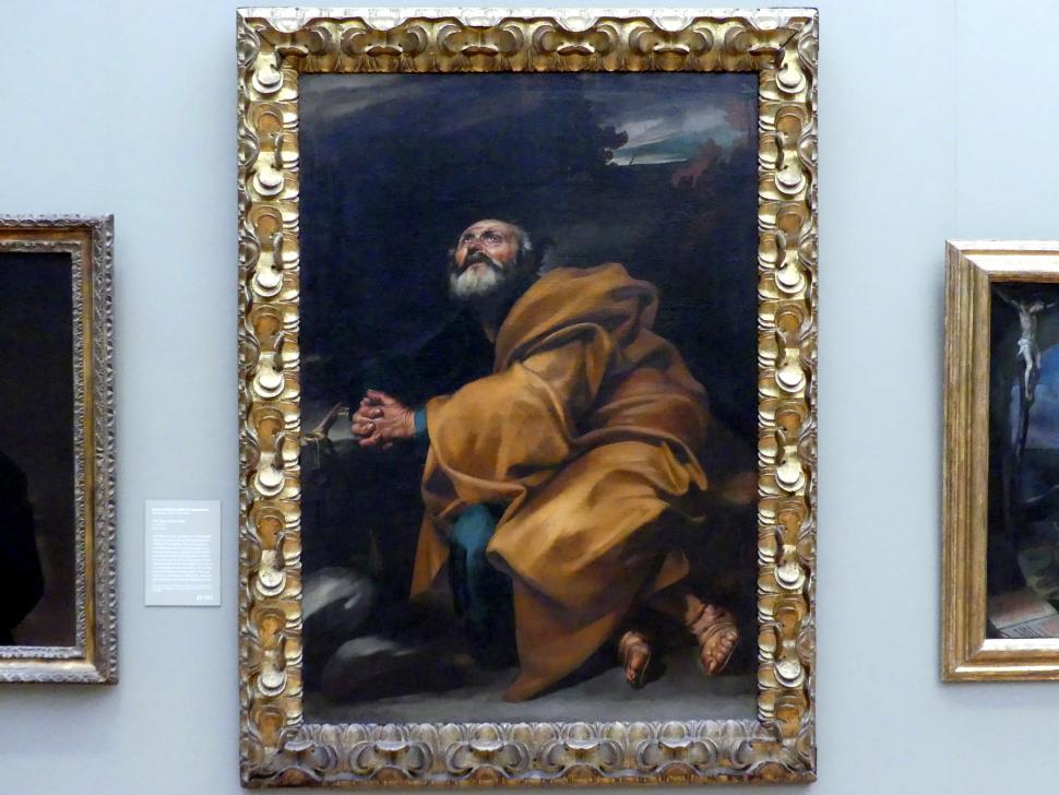 Jusepe de Ribera (1591–1650), Die Tränen des heiligen Petrus, New York, Metropolitan Museum of Art (Met), Saal 637, um 1612–1613