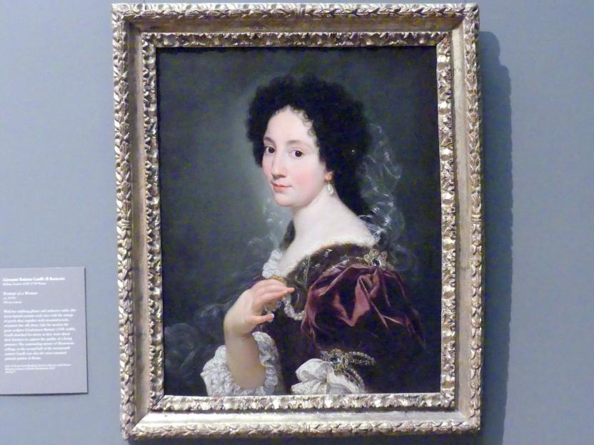 Giovanni Battista Gaulli (1666–1695), Bildnis einer Frau, New York, Metropolitan Museum of Art (Met), Saal 635, um 1670–1680