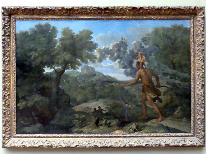 Nicolas Poussin (1624–1663), Der blinde Orion auf der Suche nach der aufgehenden Sonne, New York, Metropolitan Museum of Art (Met), Saal 634, 1658, Bild 1/2