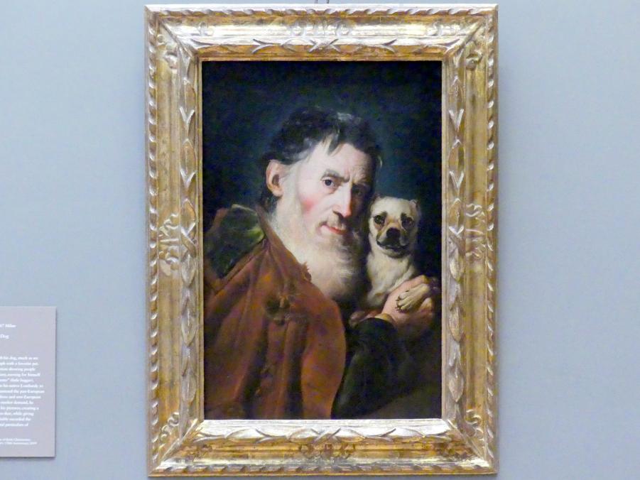 Giacomo Ceruti (1741–1747), Alter Mann mit Hund, New York, Metropolitan Museum of Art (Met), Saal 633, um 1740–1750