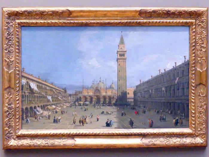 Giovanni Antonio Canal ("Canaletto") (1722–1765), Der Markusplatz in Venedig, New York, Metropolitan Museum of Art (Met), Saal 632, um 1725–1730