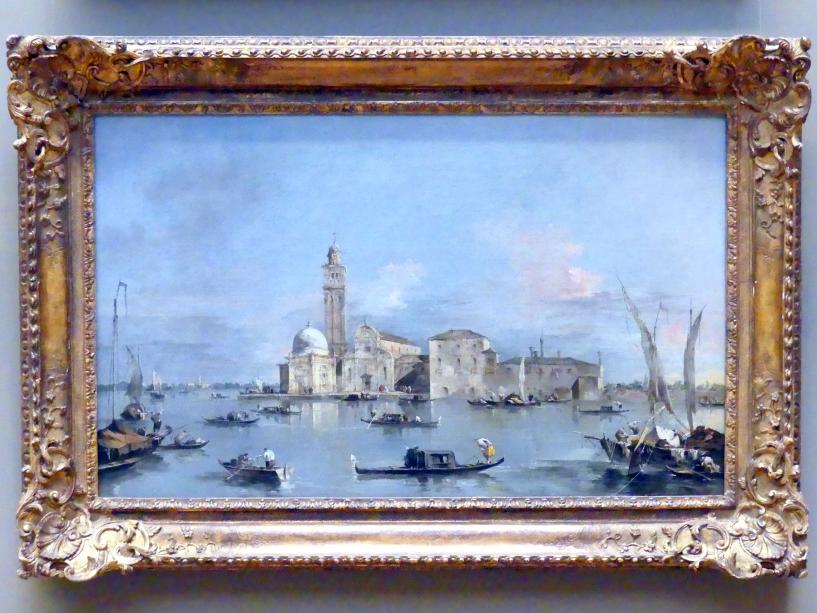 Francesco Guardi (1755–1790), Insel San Michele in Venedig, New York, Metropolitan Museum of Art (Met), Saal 632, um 1770–1780, Bild 1/2