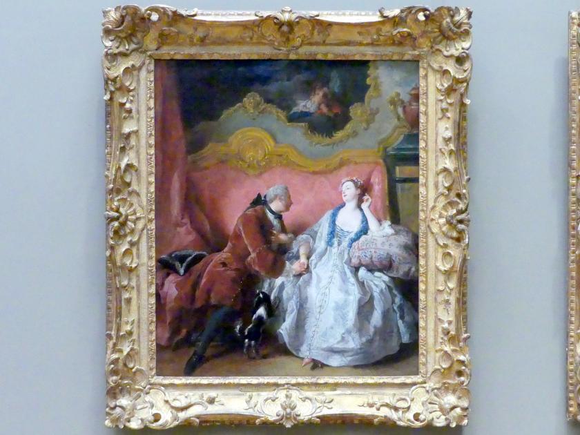 Jean François de Troy (1700–1745), Die Liebeserklärung, New York, Metropolitan Museum of Art (Met), Saal 632, um 1724, Bild 1/2