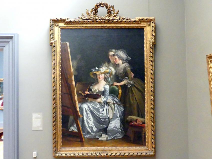 Adélaïde Labille-Guiard (1785–1795), Selbstportrait mit zwei Schülerinnen, Marie-Gabrielle Capet (1761-1818) und Marie Marguerite Carreaux de Rosemond (gest. 1788), New York, Metropolitan Museum of Art (Met), Saal 631, 1785, Bild 1/2