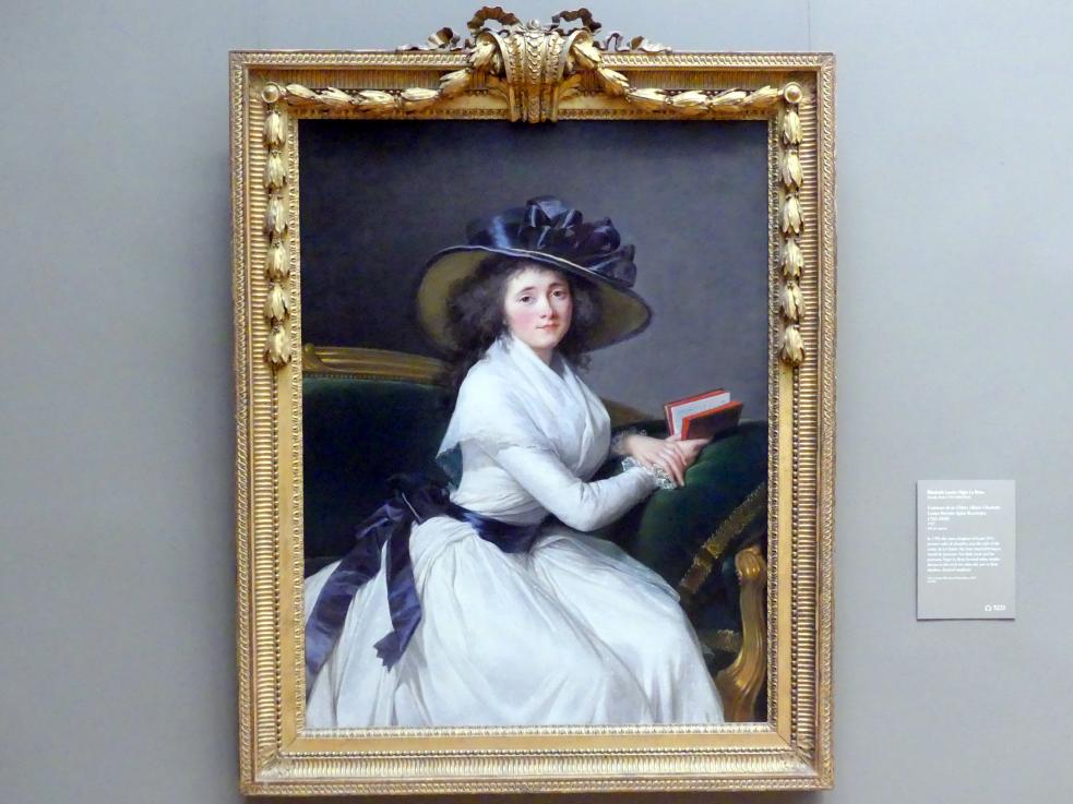 Élisabeth Vigée-Lebrun (1778–1810), Comtesse de la Châtre (Marie Charlotte Louise Perrette Aglaé Bontemps, 1762–1848), New York, Metropolitan Museum of Art (Met), Saal 631, 1789, Bild 1/2