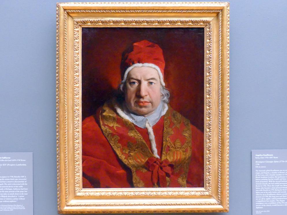 Pierre Subleyras (1733–1747), Papst Benedikt XIV. (Prospero Lambertini, 1675-1758), New York, Metropolitan Museum of Art (Met), Saal 629, 1746