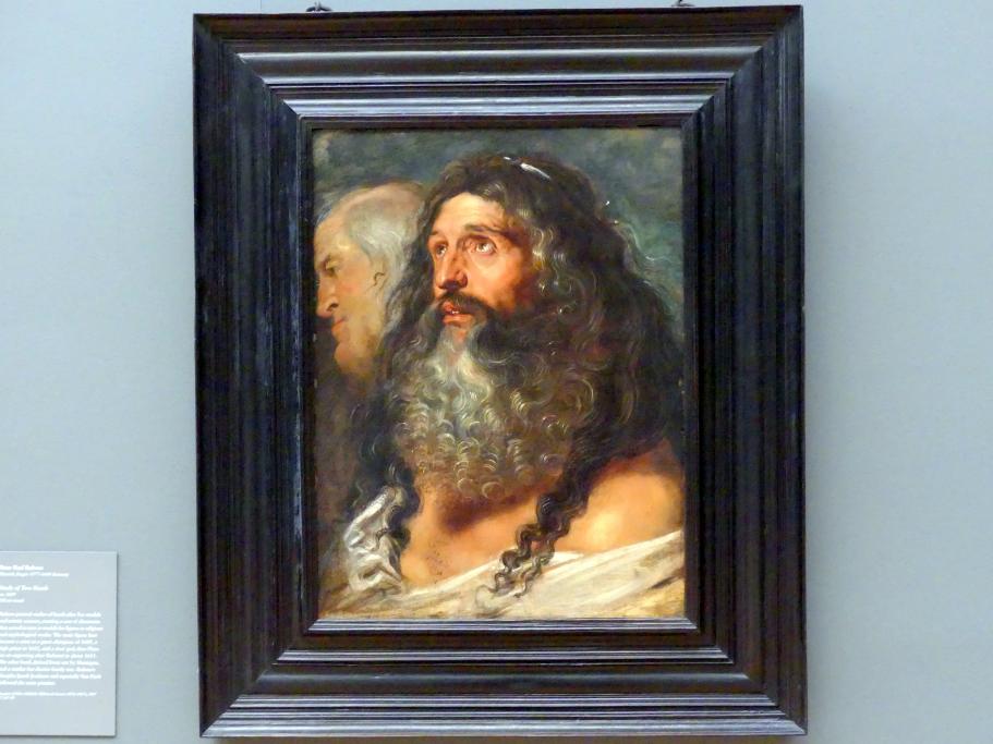 Peter Paul Rubens (1598–1650), Studie zweier Köpfe, New York, Metropolitan Museum of Art (Met), Saal 628, um 1609