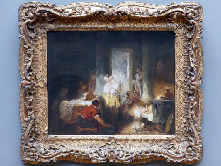 Jean-Honoré Fragonard (1751–1784), Römisches Interieur, New York, Metropolitan Museum of Art (Met), Saal 630, um 1760, Bild 1/2