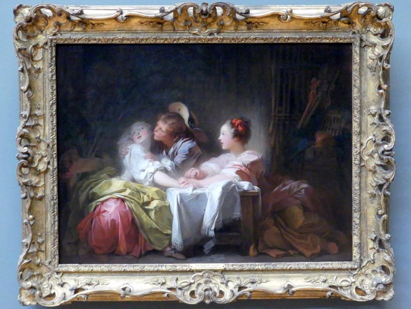 Jean-Honoré Fragonard (1751–1784), Der gestohlene Kuss, New York, Metropolitan Museum of Art (Met), Saal 630, um 1760, Bild 1/2