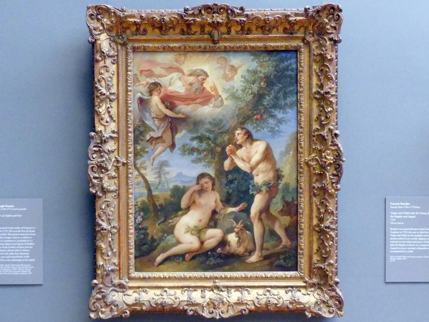 Charles-Joseph Natoire (1740–1747), Die Rüge von Adam und Eva, New York, Metropolitan Museum of Art (Met), Saal 630, 1740, Bild 1/2
