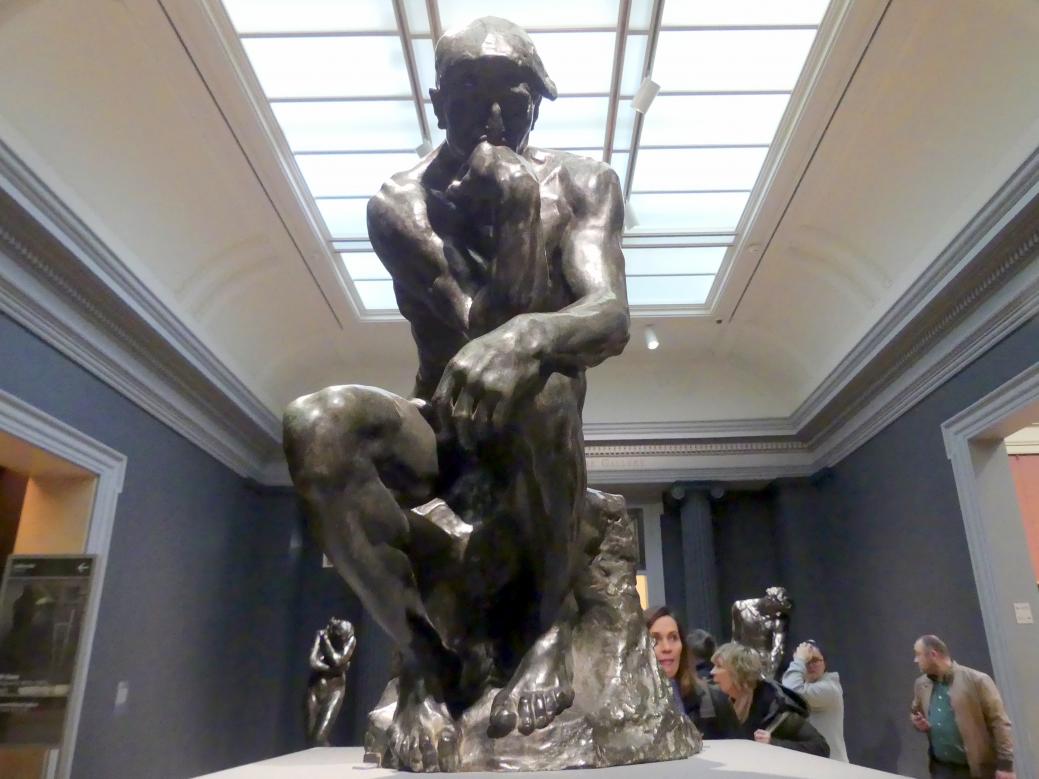 Auguste Rodin (1863–1917), Der Denker, New York, Metropolitan Museum of Art (Met), Saal 800, um 1880, Bild 2/5