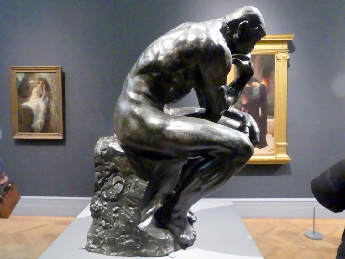 Auguste Rodin (1863–1917), Der Denker, New York, Metropolitan Museum of Art (Met), Saal 800, um 1880, Bild 3/5
