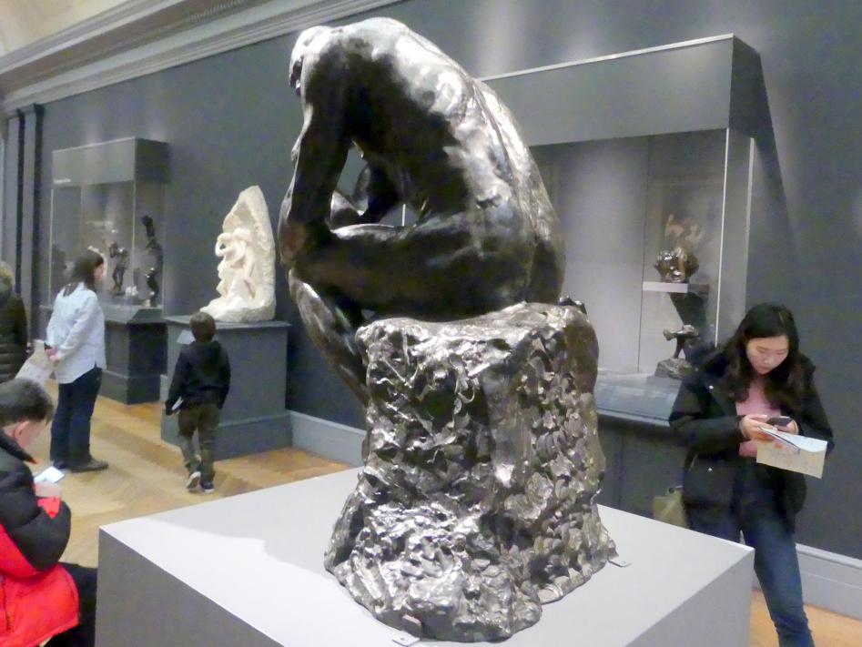 Auguste Rodin (1863–1917), Der Denker, New York, Metropolitan Museum of Art (Met), Saal 800, um 1880, Bild 4/5