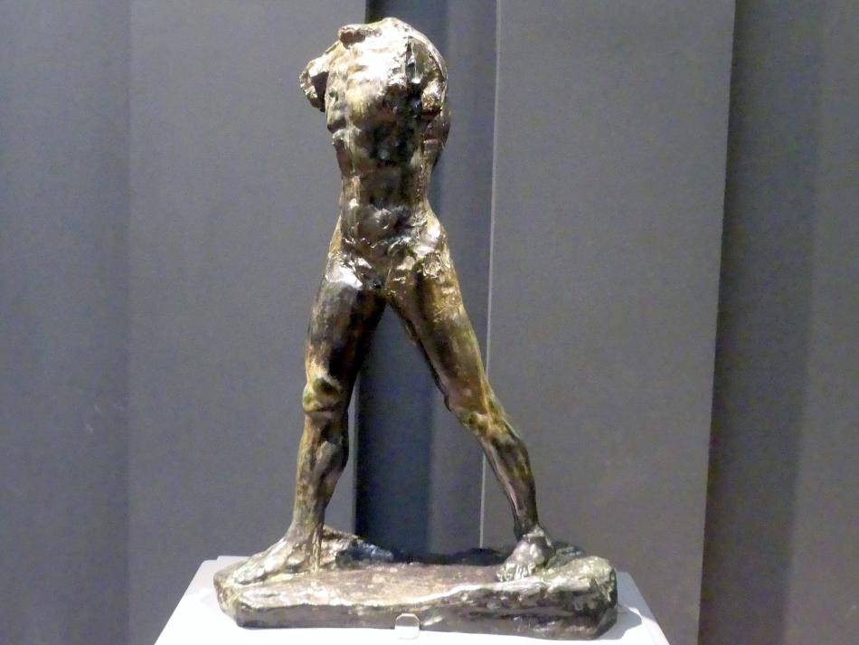 Auguste Rodin (1863–1917), Schreitender Mann, New York, Metropolitan Museum of Art (Met), Saal 800, vor 1900, Bild 1/4