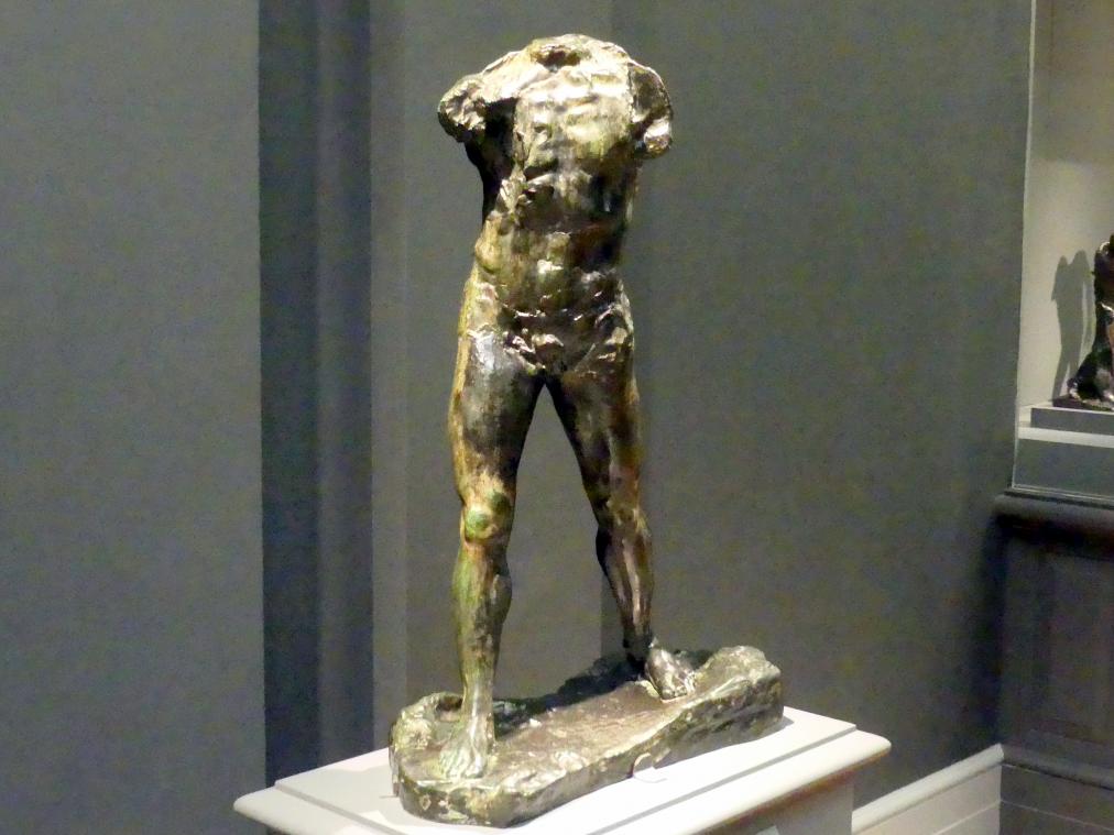 Auguste Rodin (1863–1917), Schreitender Mann, New York, Metropolitan Museum of Art (Met), Saal 800, vor 1900, Bild 2/4