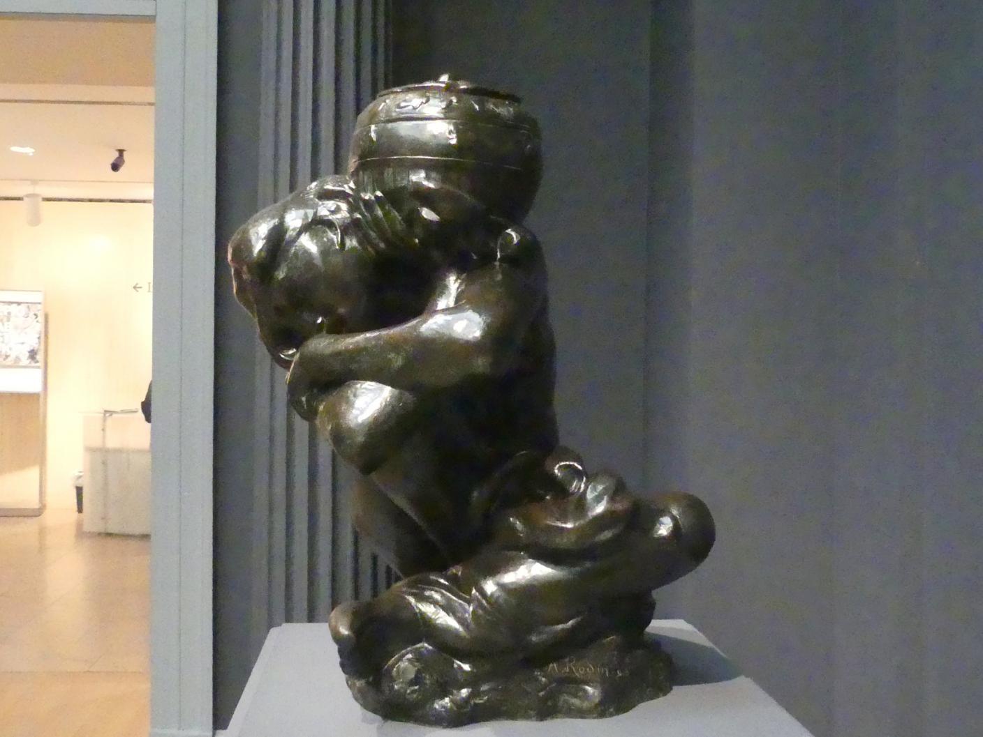 Auguste Rodin (1863–1917), Gefallene Karyatide mit Urne, New York, Metropolitan Museum of Art (Met), Saal 800, 1883, Bild 1/6