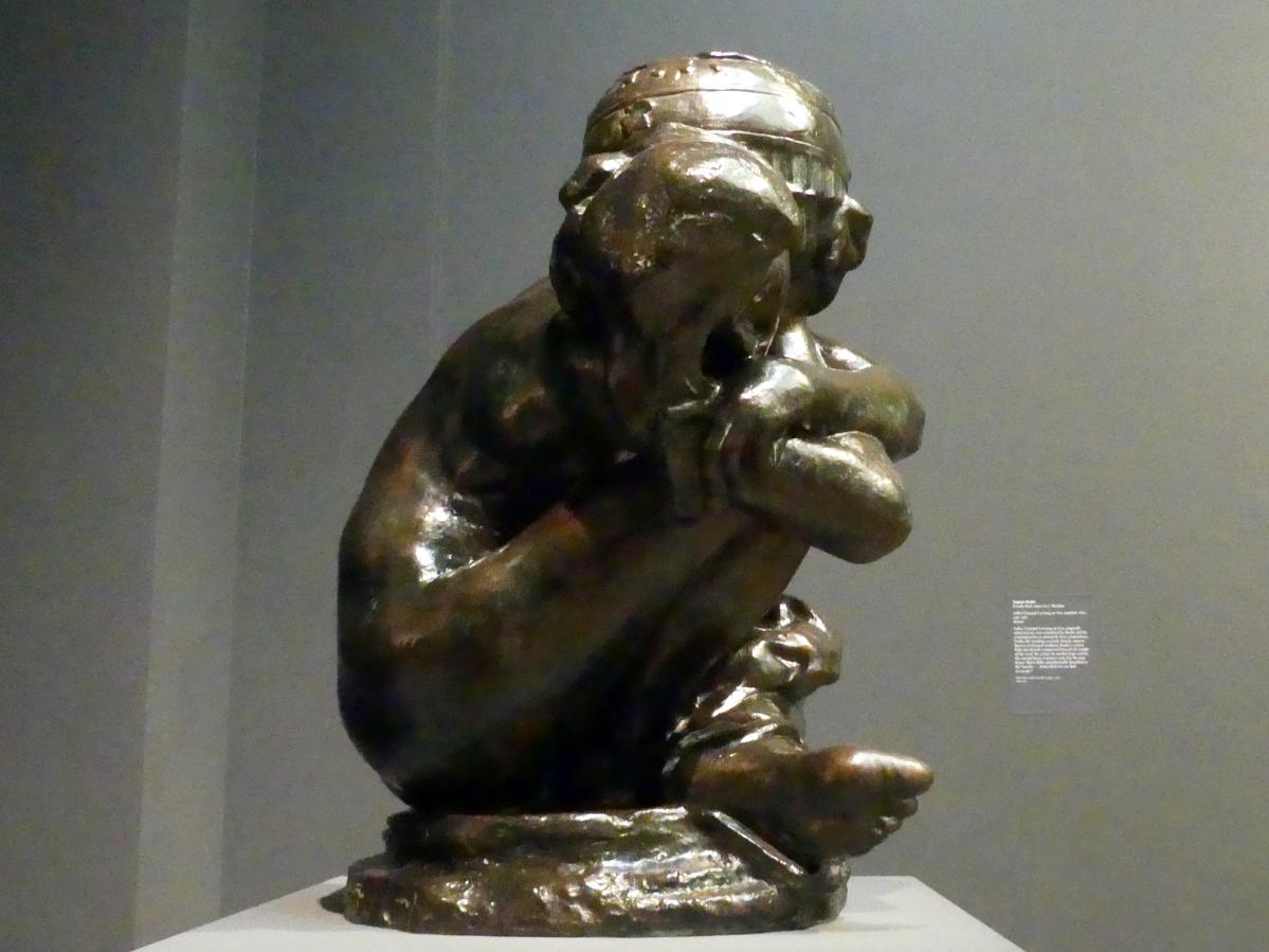 Auguste Rodin (1863–1917), Gefallene Karyatide mit Urne, New York, Metropolitan Museum of Art (Met), Saal 800, 1883, Bild 4/6
