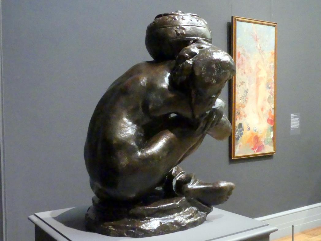 Auguste Rodin (1863–1917), Gefallene Karyatide mit Urne, New York, Metropolitan Museum of Art (Met), Saal 800, 1883, Bild 5/6