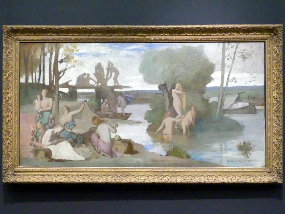 Pierre Puvis de Chavannes (1850–1891), Der Fluss, New York, Metropolitan Museum of Art (Met), Saal 800, um 1864, Bild 1/2