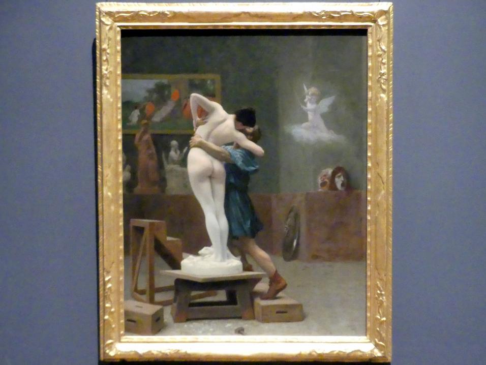 Jean-Léon Gérôme (1849–1902), Pygmalion und Galatea, New York, Metropolitan Museum of Art (Met), Saal 800, um 1890, Bild 1/2