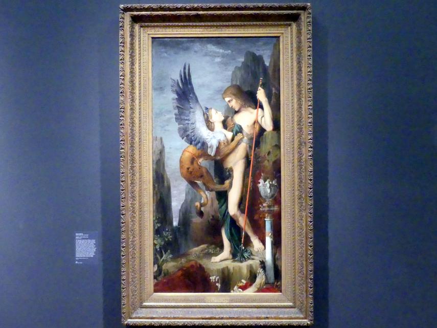 Gustave Moreau (1853–1896), Ödipus und die Sphinx, New York, Metropolitan Museum of Art (Met), Saal 800, 1864