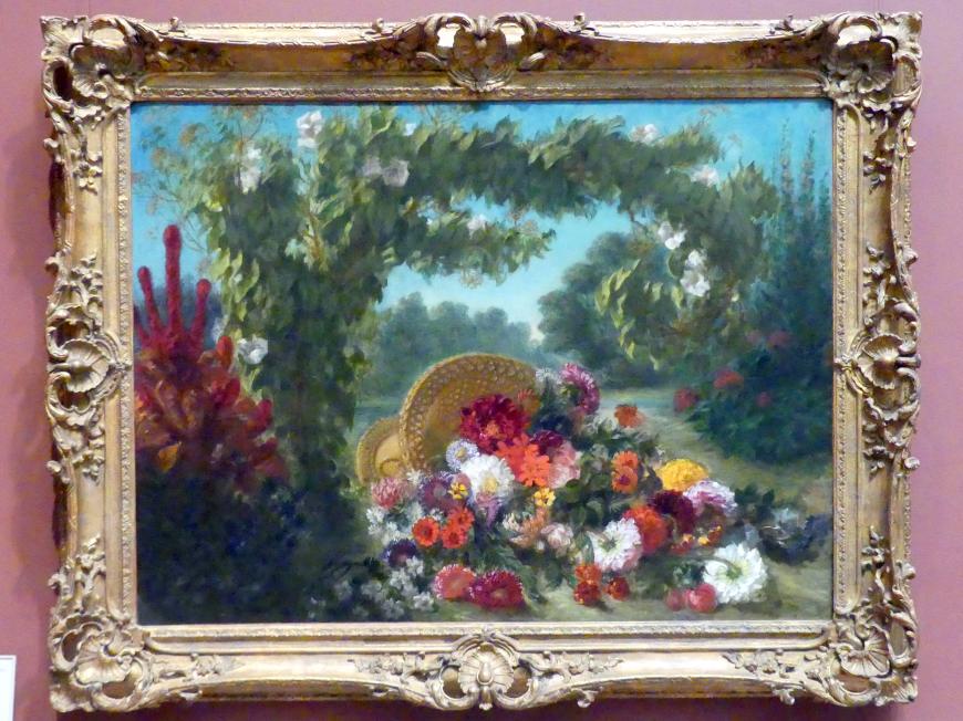 Eugène Delacroix (1820–1862), Blumenkorb, New York, Metropolitan Museum of Art (Met), Saal 801, 1848–1849, Bild 1/2