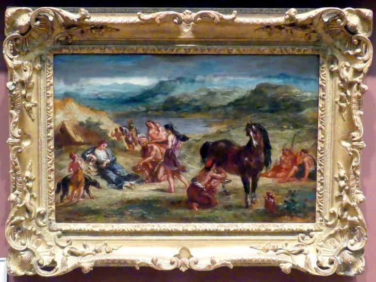 Eugène Delacroix (1820–1862), Ovid unter den Skythen, New York, Metropolitan Museum of Art (Met), Saal 801, 1862, Bild 1/2