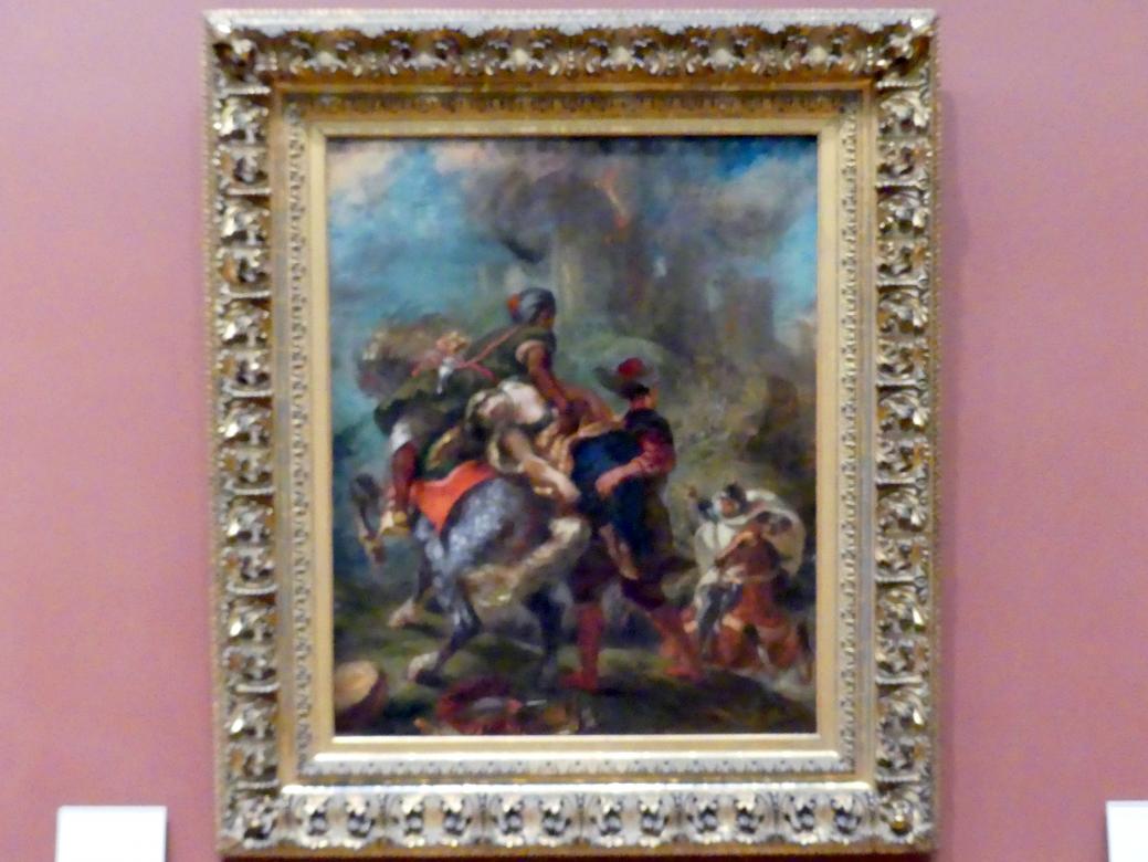 Eugène Delacroix (1820–1862), Raub der Rebekka, New York, Metropolitan Museum of Art (Met), Saal 801, 1846, Bild 1/2