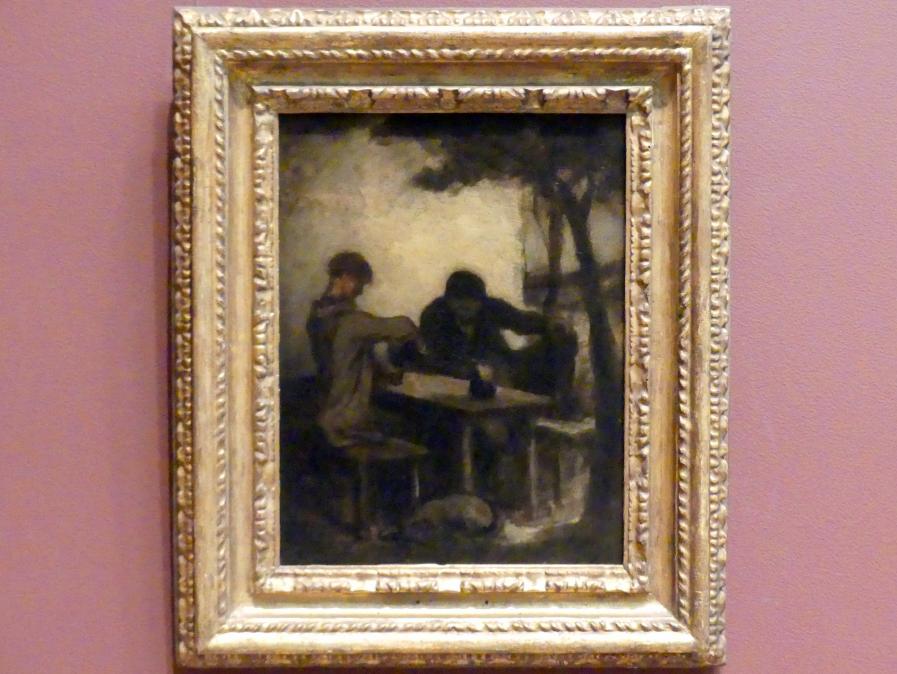 Honoré Daumier (1840–1868), Die Trinker, New York, Metropolitan Museum of Art (Met), Saal 802, vor 1861, Bild 1/2