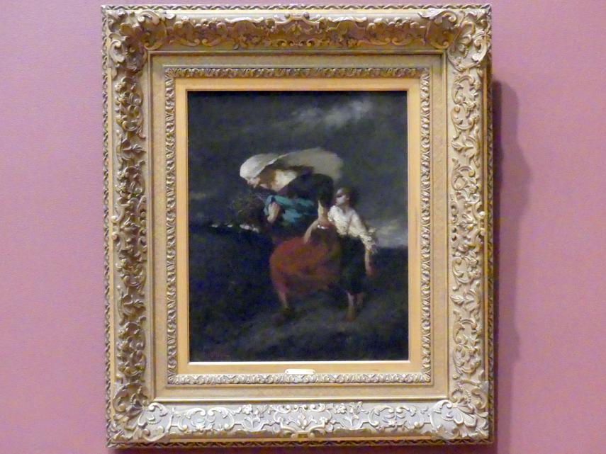 Jean-François Millet (1844–1874), Rückzug vom Sturm, New York, Metropolitan Museum of Art (Met), Saal 802, um 1846