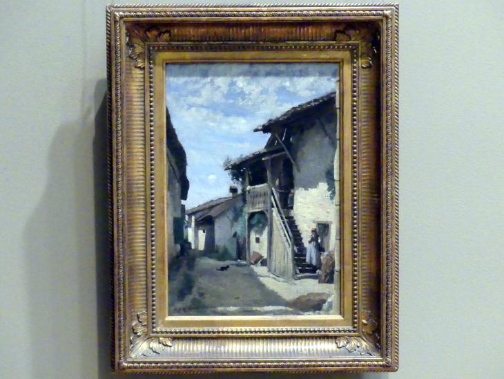 Jean-Baptiste Camille Corot (1823–1874), Dorfstraße in Dardagny, New York, Metropolitan Museum of Art (Met), Saal 803, um 1852–1863