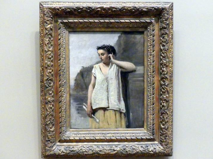 Jean-Baptiste Camille Corot (1823–1874), Die Muse: Geschichte, New York, Metropolitan Museum of Art (Met), Saal 803, um 1865, Bild 1/2