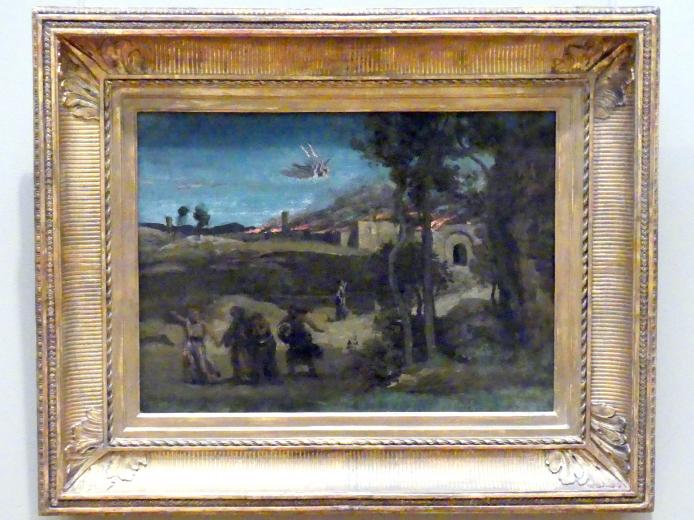 Jean-Baptiste Camille Corot (1823–1874), Studie für "Die Vernichtung Sodoms", New York, Metropolitan Museum of Art (Met), Saal 803, 1843, Bild 1/2