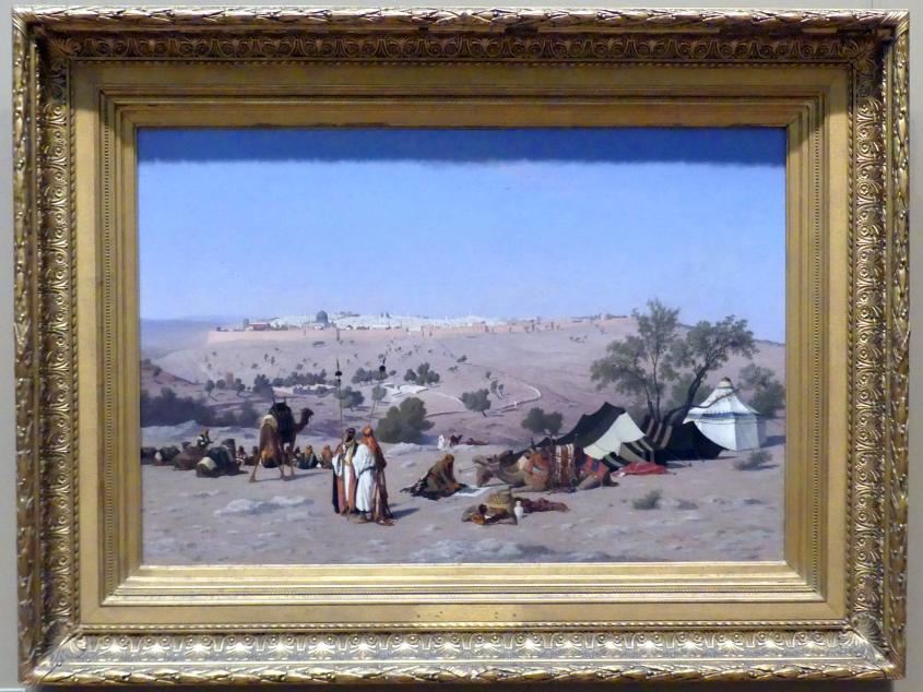 Charles Théodore Frère (1879), Blick vom Ölberg auf Jerusalem, New York, Metropolitan Museum of Art (Met), Saal 804, vor 1880, Bild 1/2