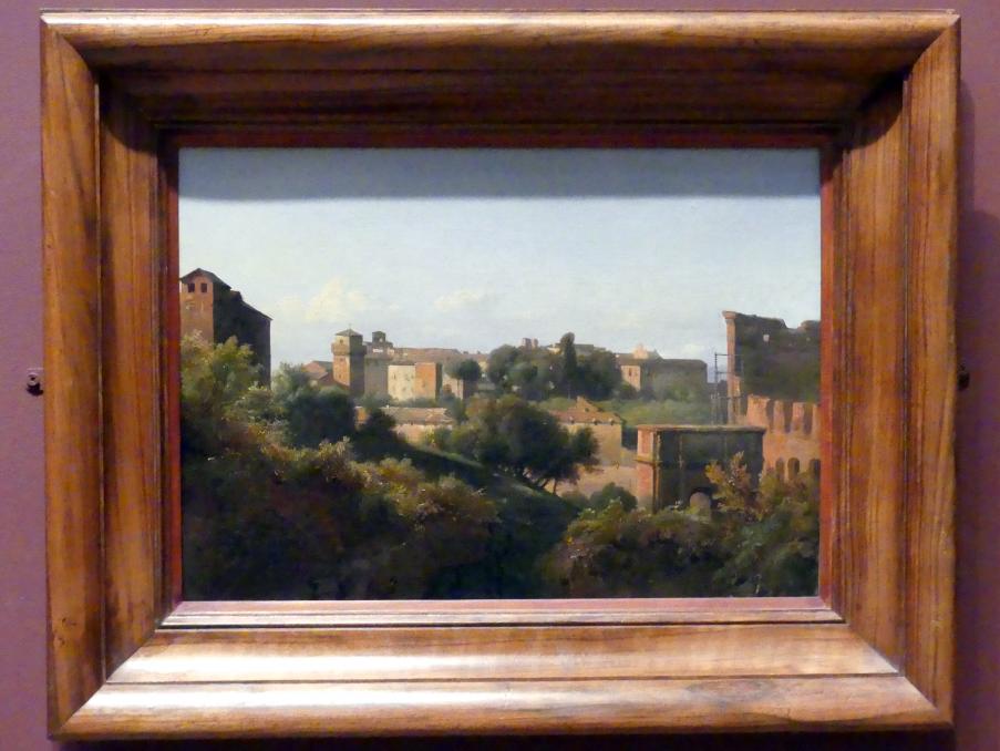 Jean-Charles-Joseph Rémond (1823), Blick vom Palatin auf das Kolosseum und den Konstantinsbogen in Rom, New York, Metropolitan Museum of Art (Met), Saal 805, um 1822–1824