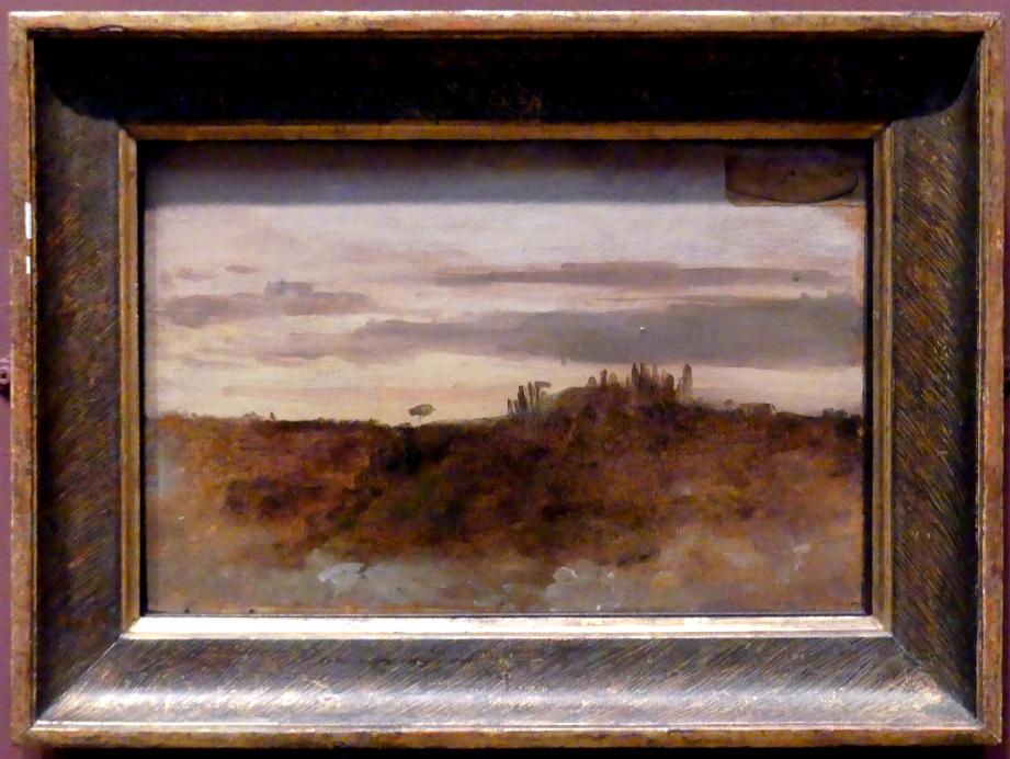 François-Marius Granet (1804–1830), Abenddämmerung am Monte Mario, Rom, New York, Metropolitan Museum of Art (Met), Saal 805, 1804