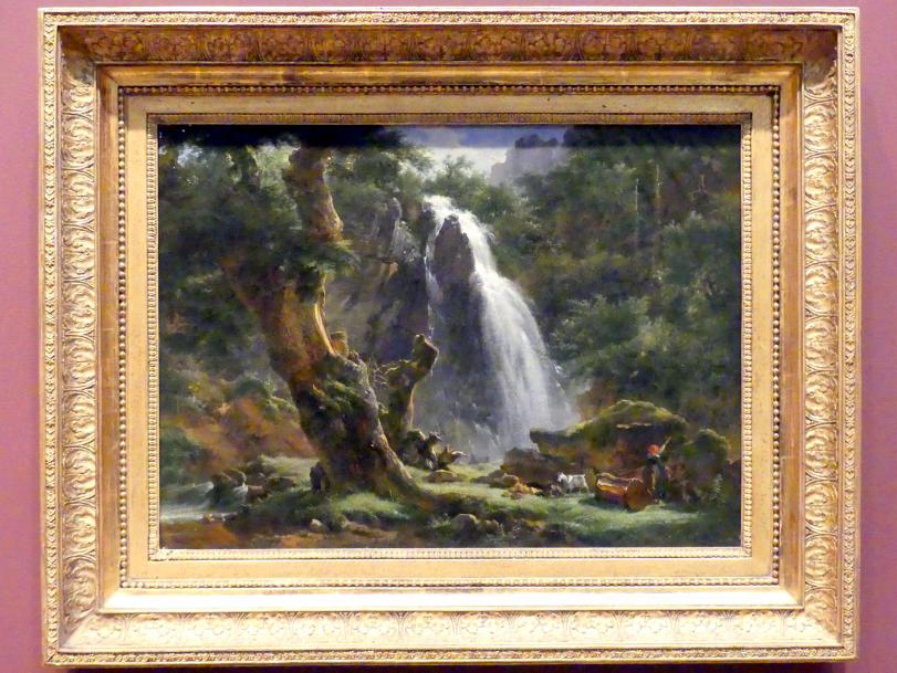 Achille Etna Michallon (1816–1822), Wasserfall bei Mont-Dore, New York, Metropolitan Museum of Art (Met), Saal 805, 1818, Bild 1/2