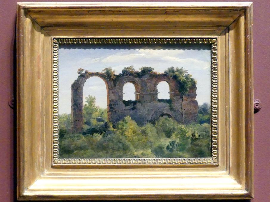 André Giroux (1827–1829), Teilstück der Aqua Claudia bei Rom, New York, Metropolitan Museum of Art (Met), Saal 805, um 1826–1829, Bild 1/2