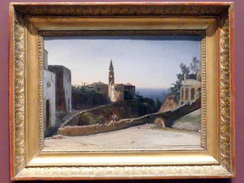 François Antoine Léon Fleury (1828–1839), Dorf auf Ischia (Fontana?), New York, Metropolitan Museum of Art (Met), Saal 805, um 1828, Bild 1/2