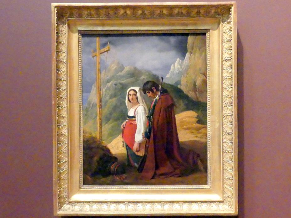 Louis Léopold Robert (1824–1826), Ein Bandit und seine Frau im Gebet, New York, Metropolitan Museum of Art (Met), Saal 806, 1824, Bild 1/2