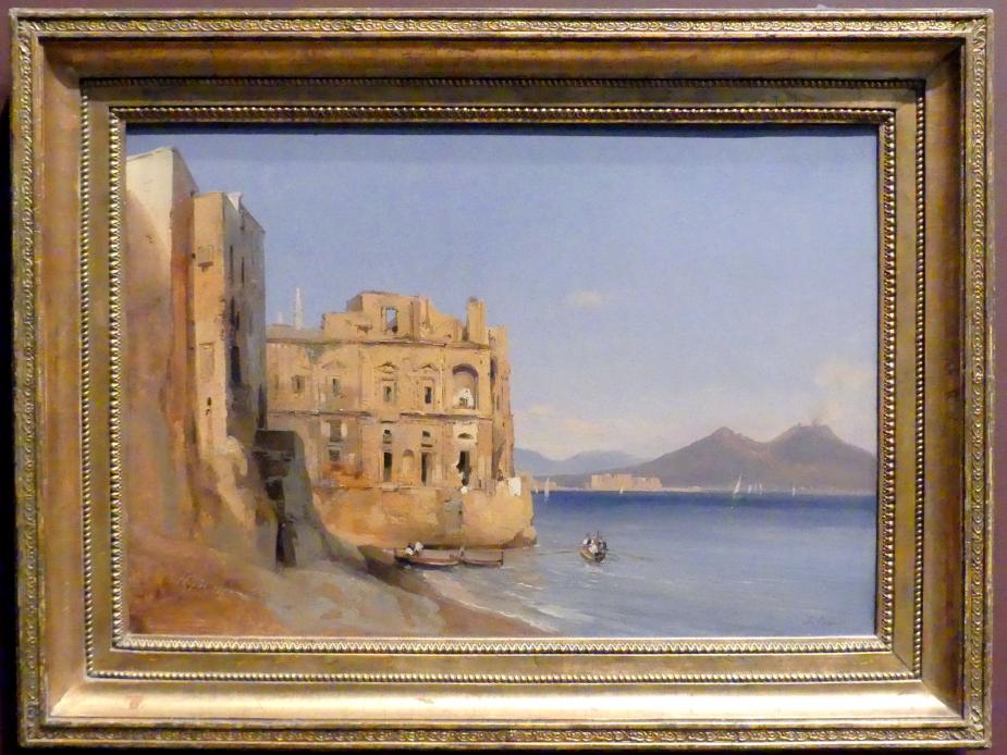 Jules Coignet (1843–1844), Der Palazzo Donn'Anna in Neapel, New York, Metropolitan Museum of Art (Met), Saal 806, 1843