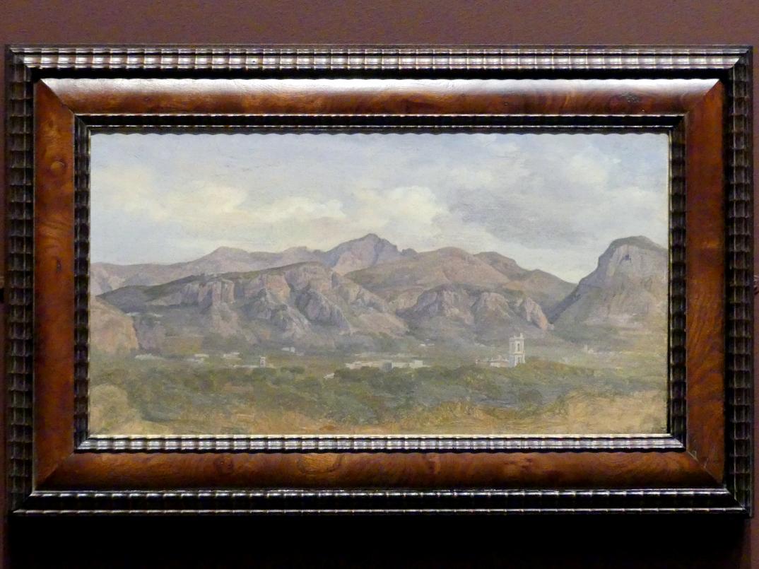 August Lucas (1832–1856), Blick auf den Monte Sant'Angelo von der Villa Auriemma bei Sorrent, New York, Metropolitan Museum of Art (Met), Saal 806, 1832