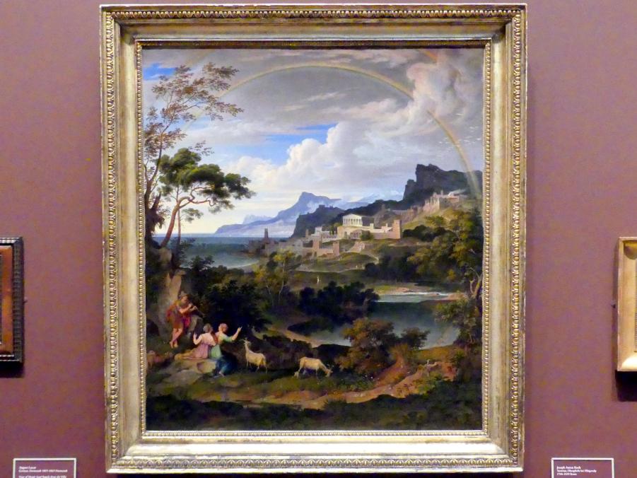 Joseph Anton Koch (1796–1835), Heroische Landschaft mit Regenbogen, New York, Metropolitan Museum of Art (Met), Saal 806, 1824, Bild 1/2