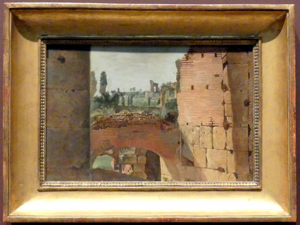 Blick vom Kolosseum zum Palatin, New York, Metropolitan Museum of Art (Met), Saal 806, Beginn 19. Jhd., Bild 1/2