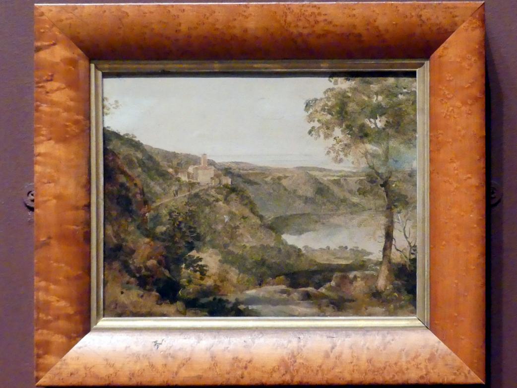 Johann Georg von Dillis (1796–1831), Nemi, New York, Metropolitan Museum of Art (Met), Saal 806, um 1805, Bild 1/2